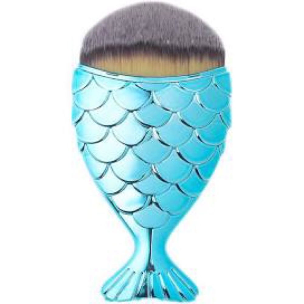 Baby Blue Mermaid Tail Makeup Brush